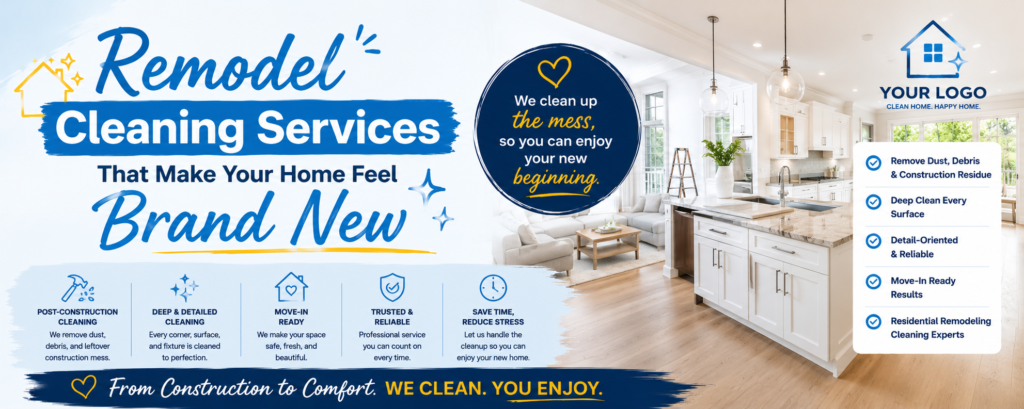 Remodel Cleaning Services That Make Your Home Feel Brand New 1 Make Your Home Feel Brand New