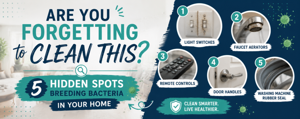 Are You Forgetting to Clean This? 5 Hidden Spots Breeding Bacteria in Your Home 1 5 Hidden Spots Breeding Bacteria in Your Home- in diffrent style