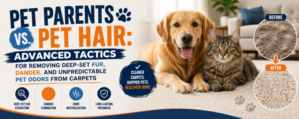 Pet Parents vs. Pet Hair: Advanced Tactics for Removing Deep-Set Fur, Dander, and Unpredictable Pet Odors from Carpets 1 Pet Hair Removal Tips for Cleaner, Odor-Free Carpets