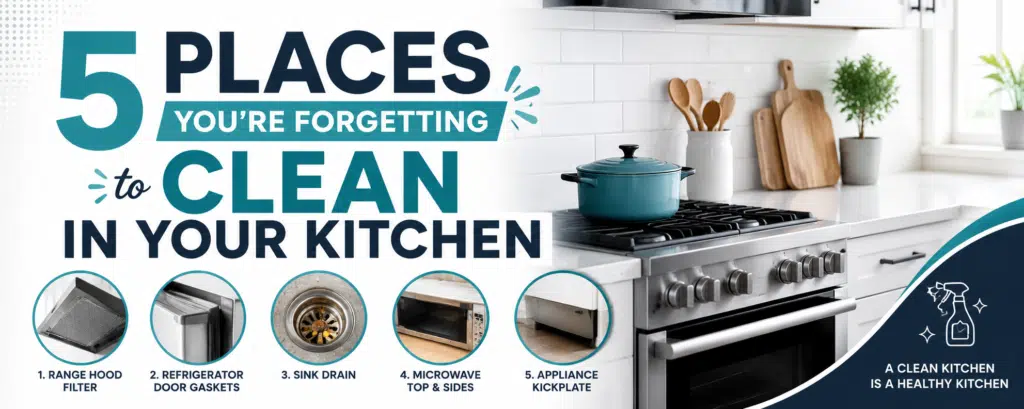 5 Places You’re Forgetting to Clean in Your Kitchen 1 Places You're Forgetting to Clean in Your Kitchen