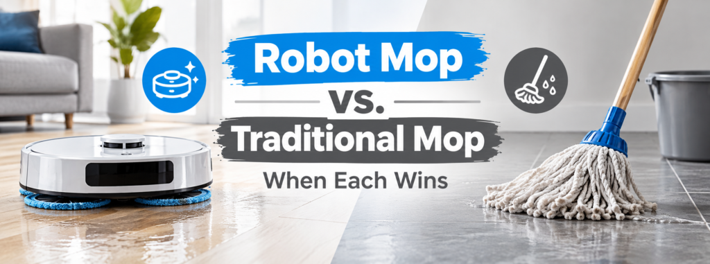Robot Mop vs. Traditional Mop: When Each Wins 1 Robot Mop vs Traditional Mop: Which Is Better?