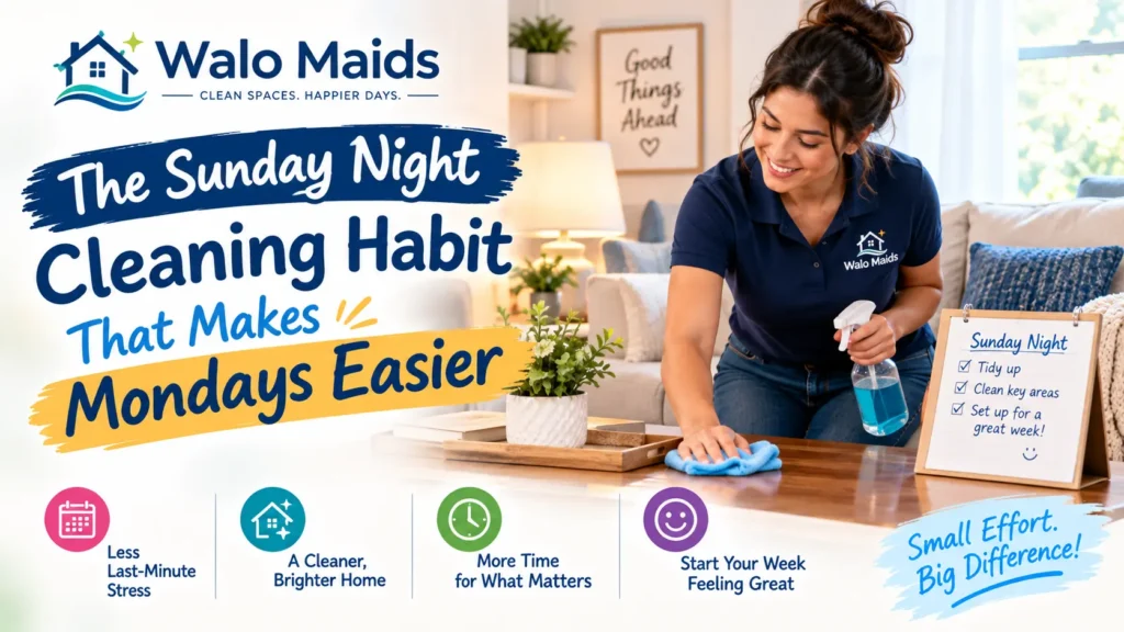 The Sunday Night Cleaning Habit That Makes Mondays Easier 1 Sunday Night Cleaning Habit for Easier Mondays